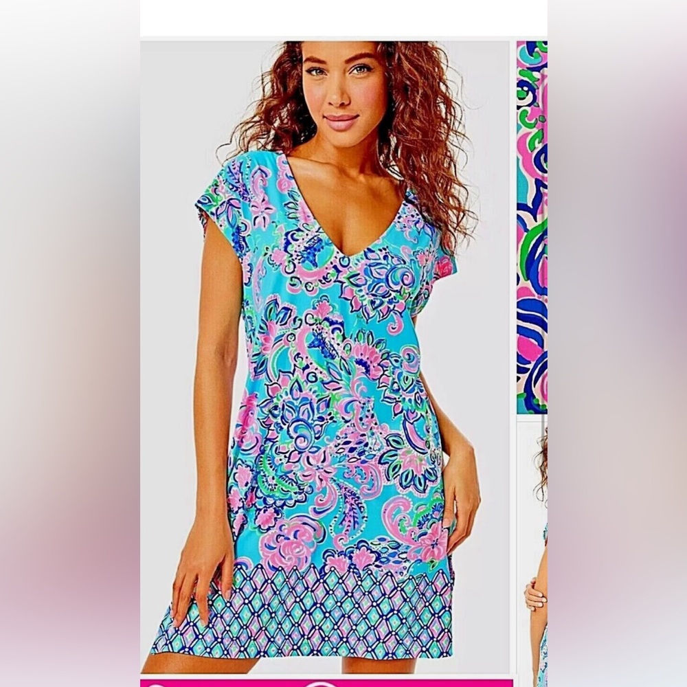 NWT Lilly Pulitzer Talli Coverup Blue Horizon XXS